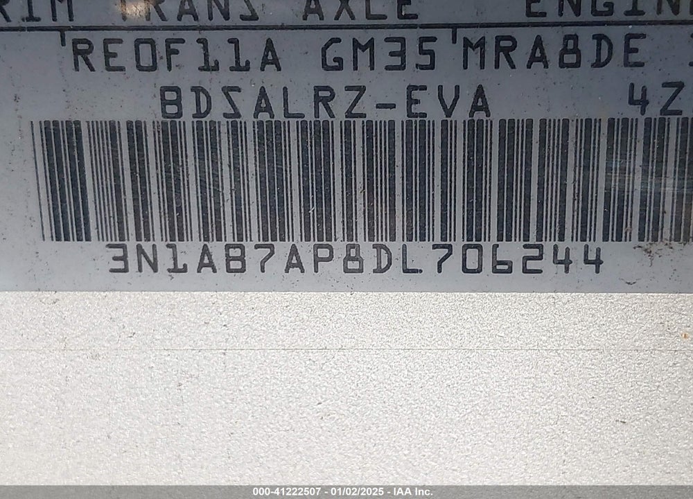 2013 NISSAN SENTRA VIN: 3N1AB7AP8DL706244
