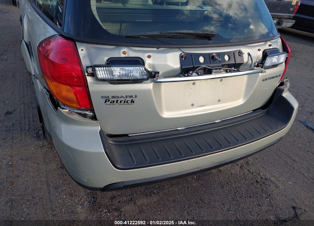 2006 SUBARU OUTBACK 2.5I VIN: 4S4BP61C167322593