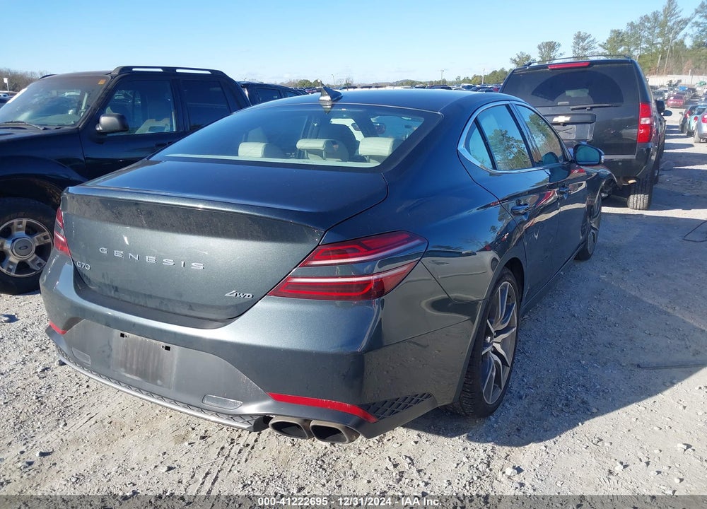 2023 GENESIS G70 2.0T AWD VIN: KMTG34TA3PU125726
