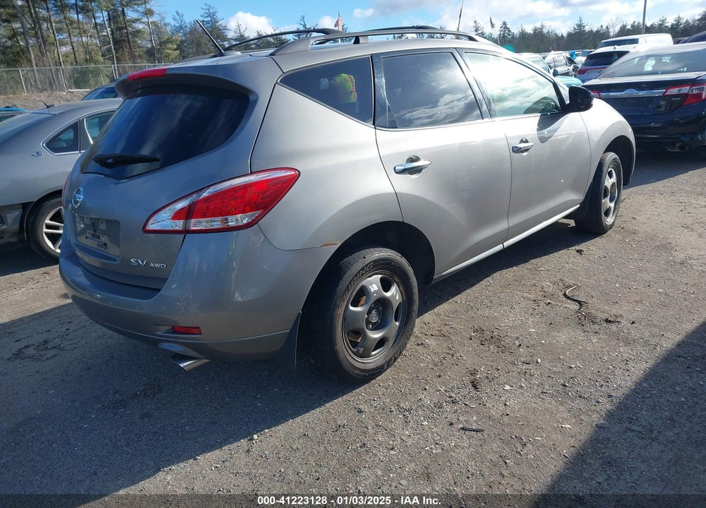 2012 NISSAN MURANO SV VIN: JN8AZ1MW2CW229073