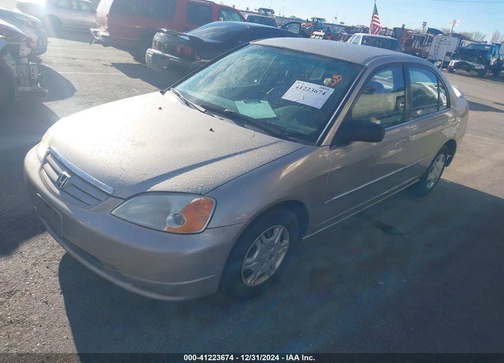 2002 HONDA CIVIC LX VIN: 1HGES15592L022463
