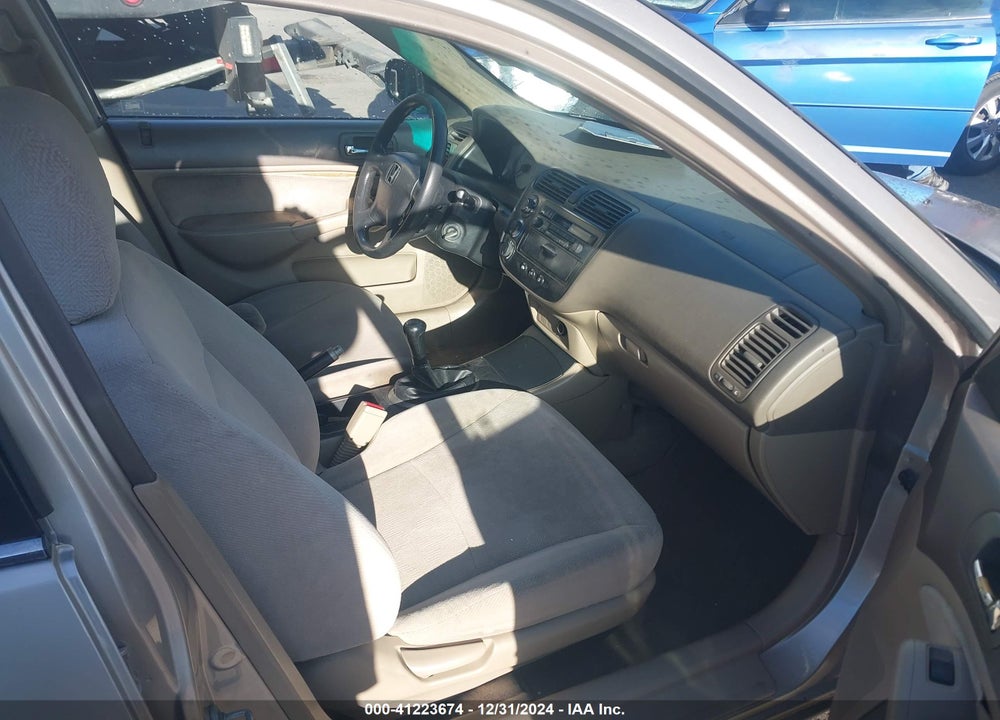 2002 HONDA CIVIC LX VIN: 1HGES15592L022463