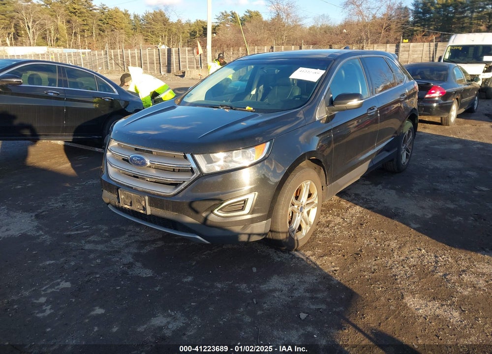 2015 FORD EDGE TITANIUM VIN: 2FMTK4K92FBB50544