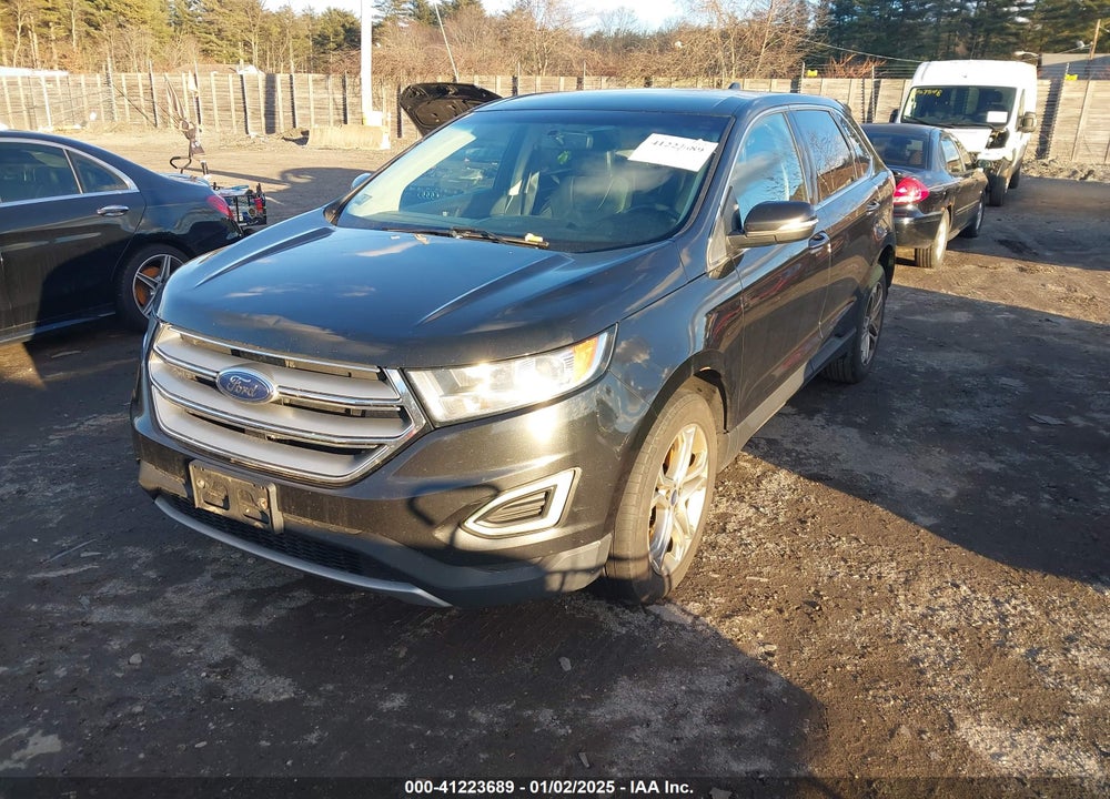 2015 FORD EDGE TITANIUM VIN: 2FMTK4K92FBB50544