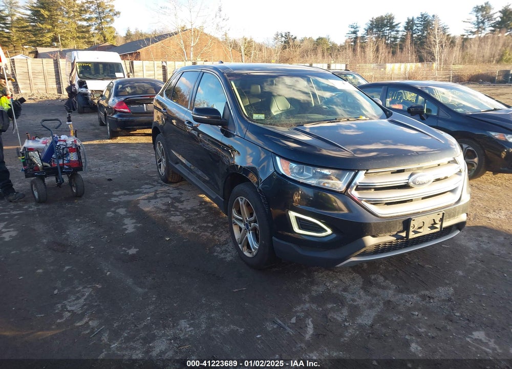 2015 FORD EDGE TITANIUM VIN: 2FMTK4K92FBB50544
