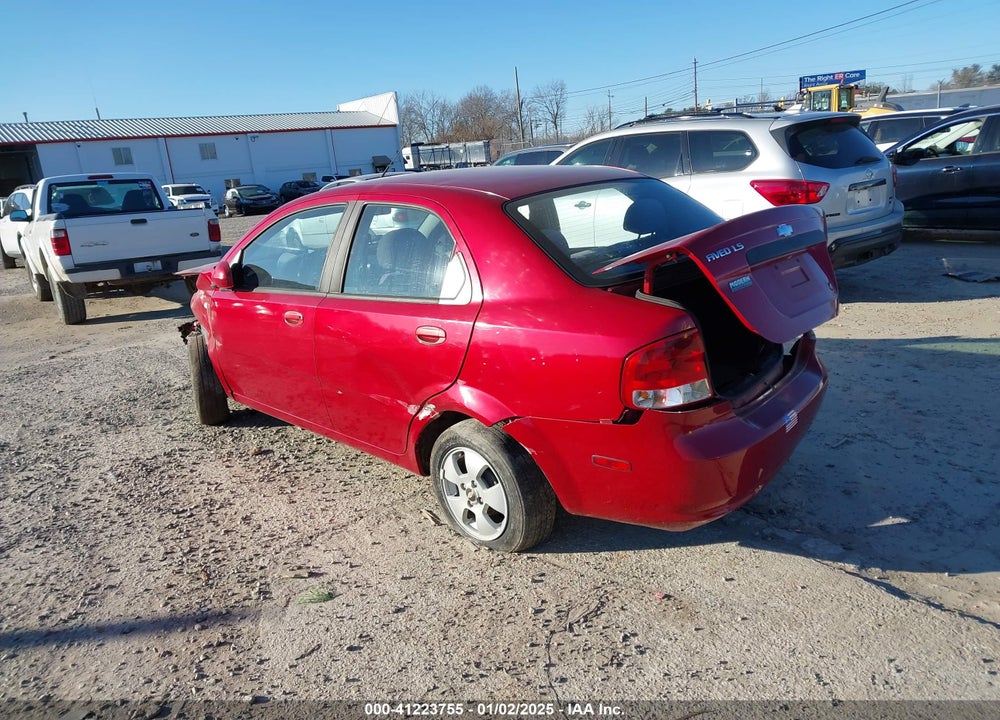 2006 CHEVROLET AVEO LS VIN: KL1TD56656B614590