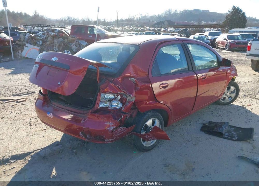 2006 CHEVROLET AVEO LS VIN: KL1TD56656B614590
