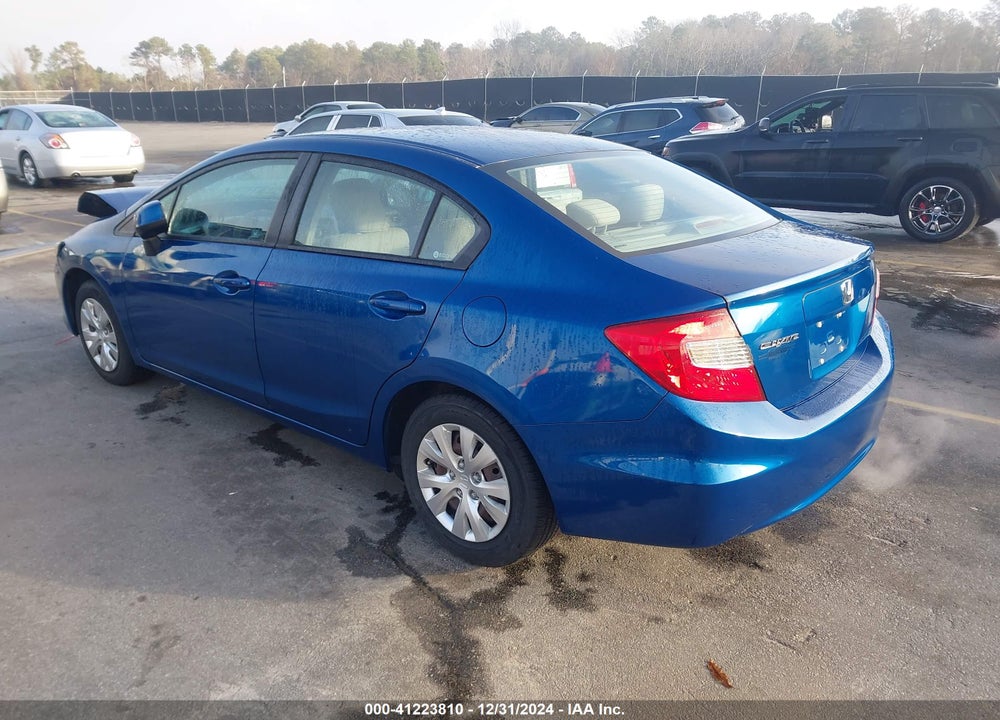2012 HONDA CIVIC SDN LX VIN: 2HGFB2F5XCH547491