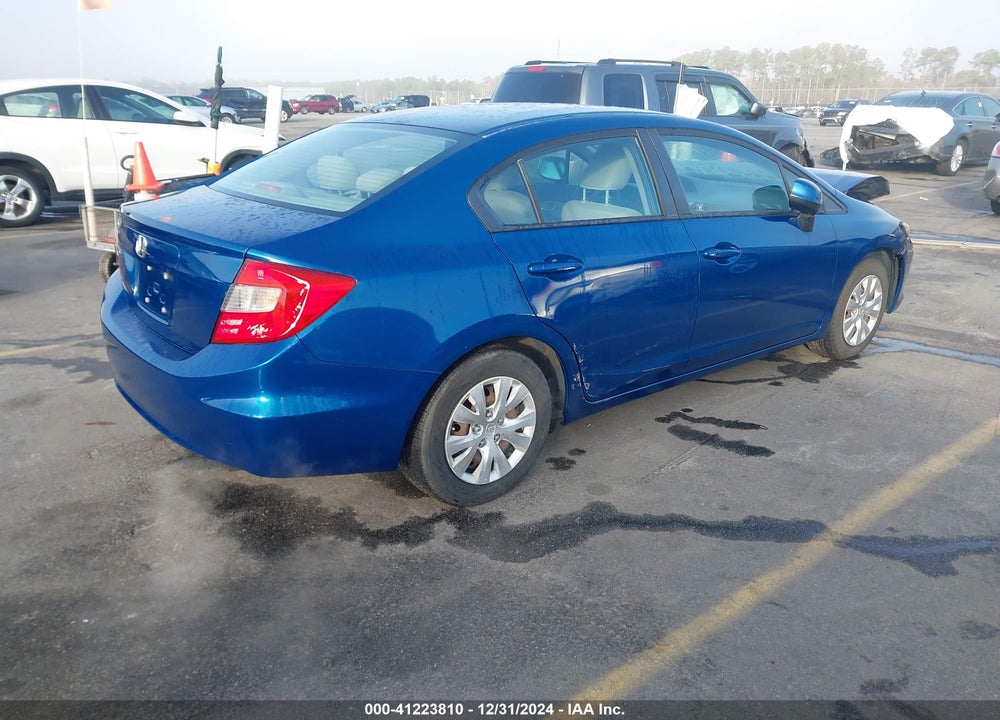 2012 HONDA CIVIC SDN LX VIN: 2HGFB2F5XCH547491