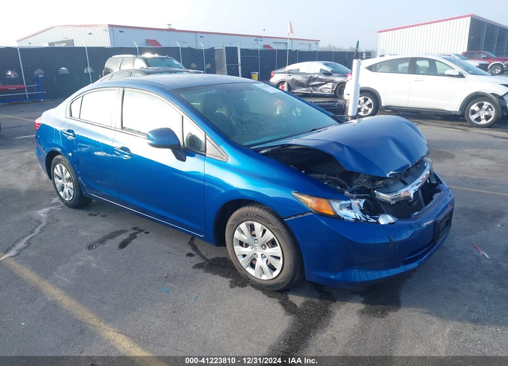 2012 HONDA CIVIC SDN LX VIN: 2HGFB2F5XCH547491