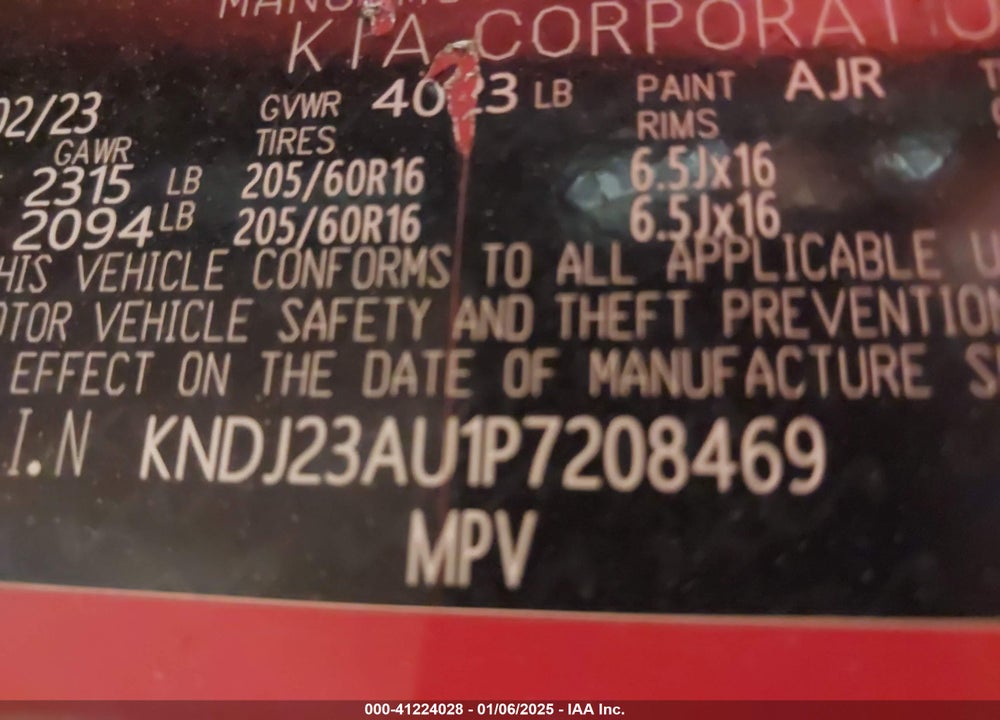 2023 KIA SOUL VIN: KNDJ23AU1P7208469