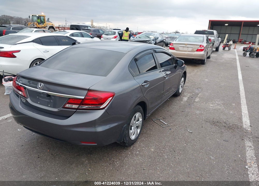 2014 HONDA CIVIC LX VIN: 19XFB2F53EE039263