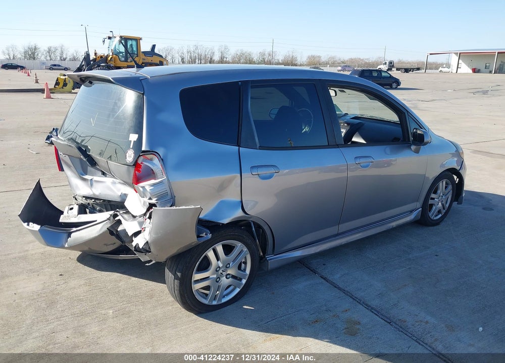 2007 HONDA FIT SPORT VIN: JHMGD38637S059330
