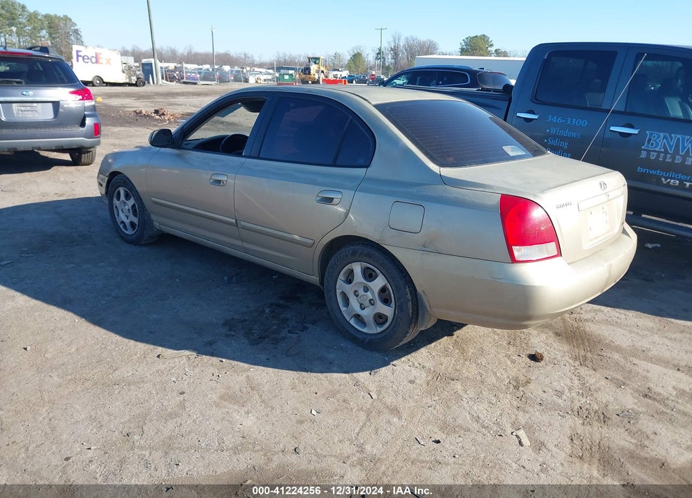 2003 HYUNDAI ELANTRA GLS/GT VIN: KMHDN45D93U526044