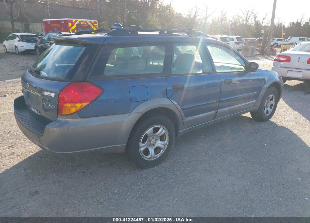 2007 SUBARU OUTBACK 2.5I BASIC VIN: 4S4BP61CX76333079