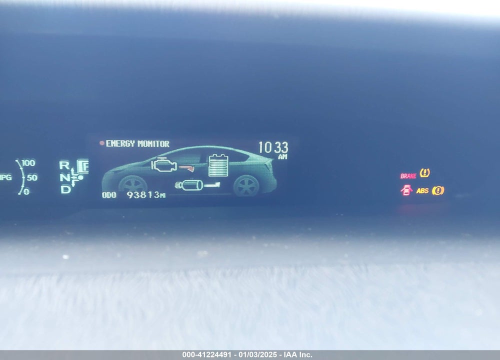 2013 TOYOTA PRIUS THREE VIN: JTDKN3DU9D1734094