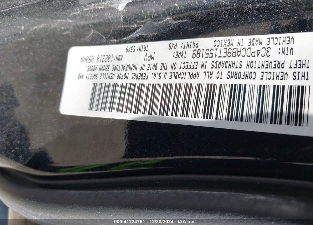2014 DODGE JOURNEY SE VIN: 3C4PDCAB9ET155189