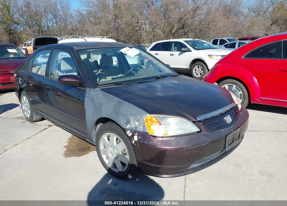 2001 HONDA CIVIC EX VIN: 2HGES26791H528554