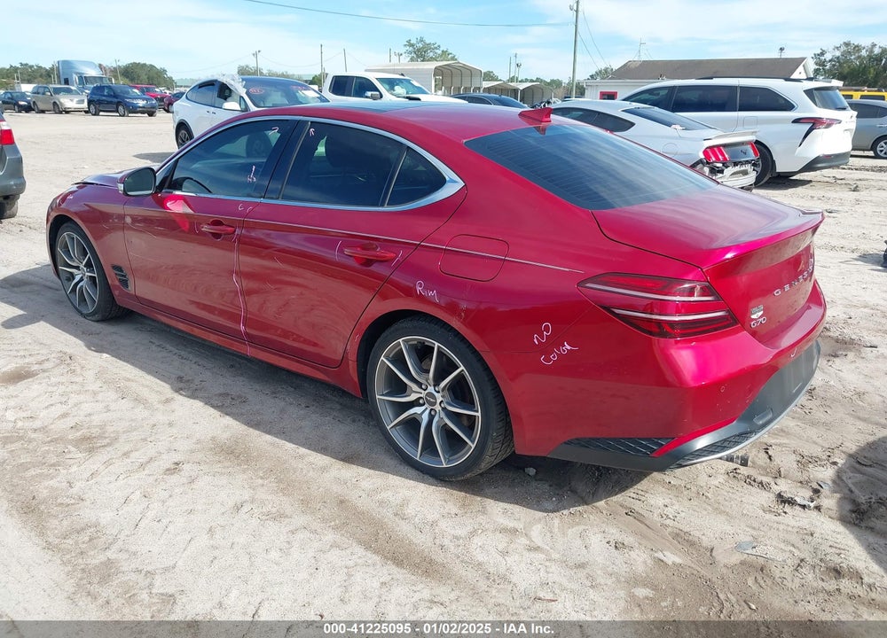 2022 GENESIS G70 VIN: KMTG34TA5NU092399