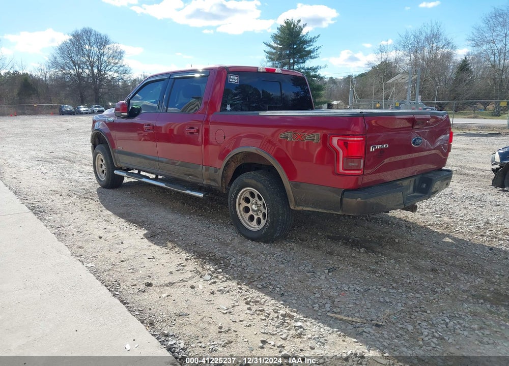 2016 FORD F-150 LARIAT VIN: 1FTEW1EP3GKF89379