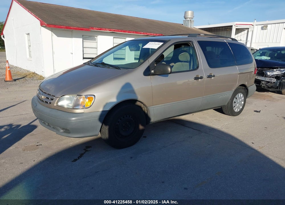 2002 TOYOTA SIENNA LE VIN: 4T3ZF13C82U437504