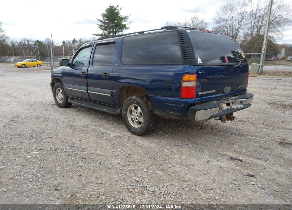 2002 CHEVROLET SUBURBAN 1500 LS VIN: 3GNEC16T12G289951
