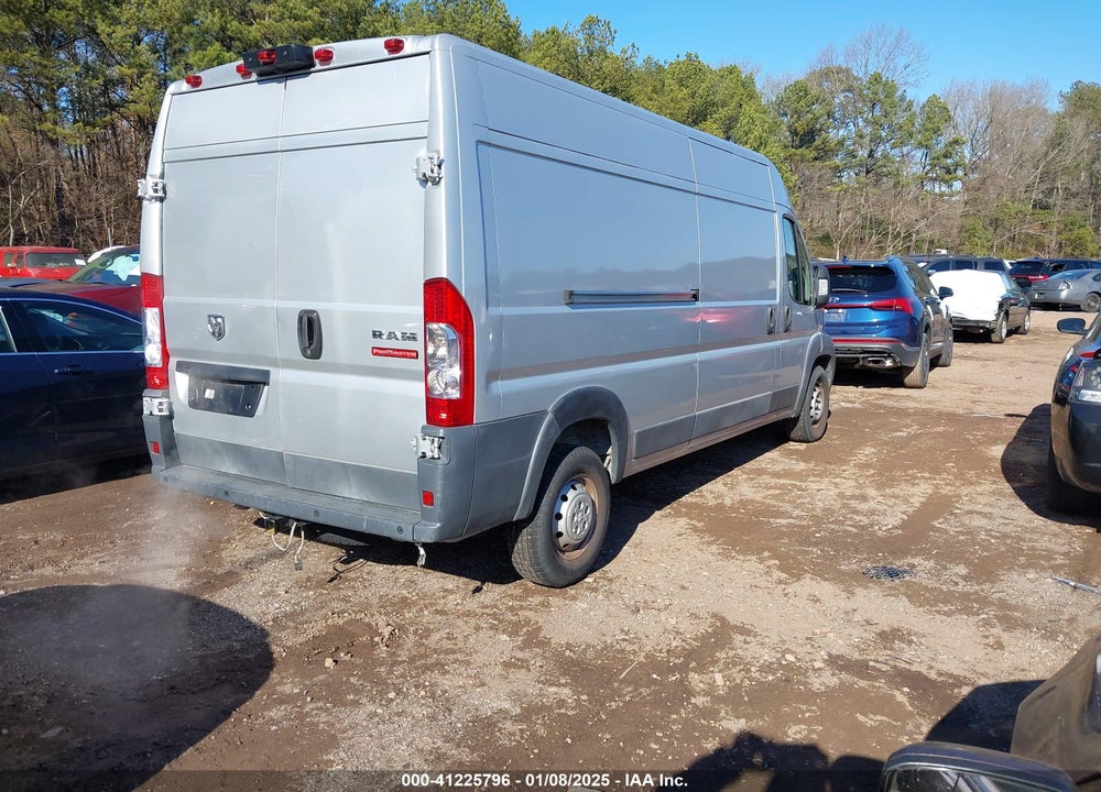 2018 RAM PROMASTER 2500 HIGH ROOF 159 WB VIN: 3C6TRVDG3JE127350