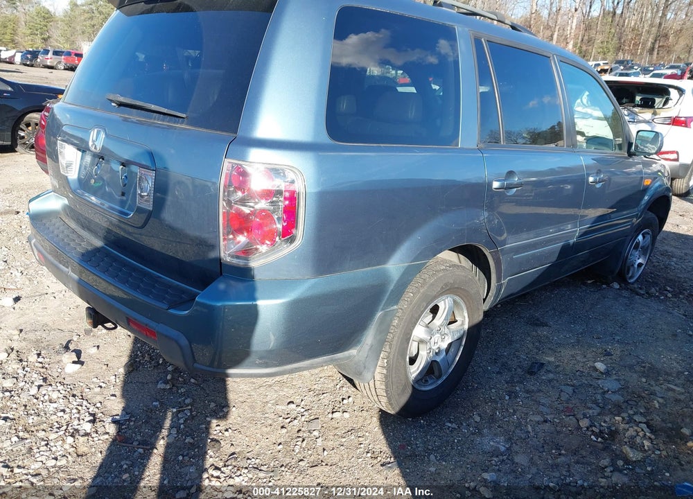 2007 HONDA PILOT EX-L VIN: 5FNYF28577B014681