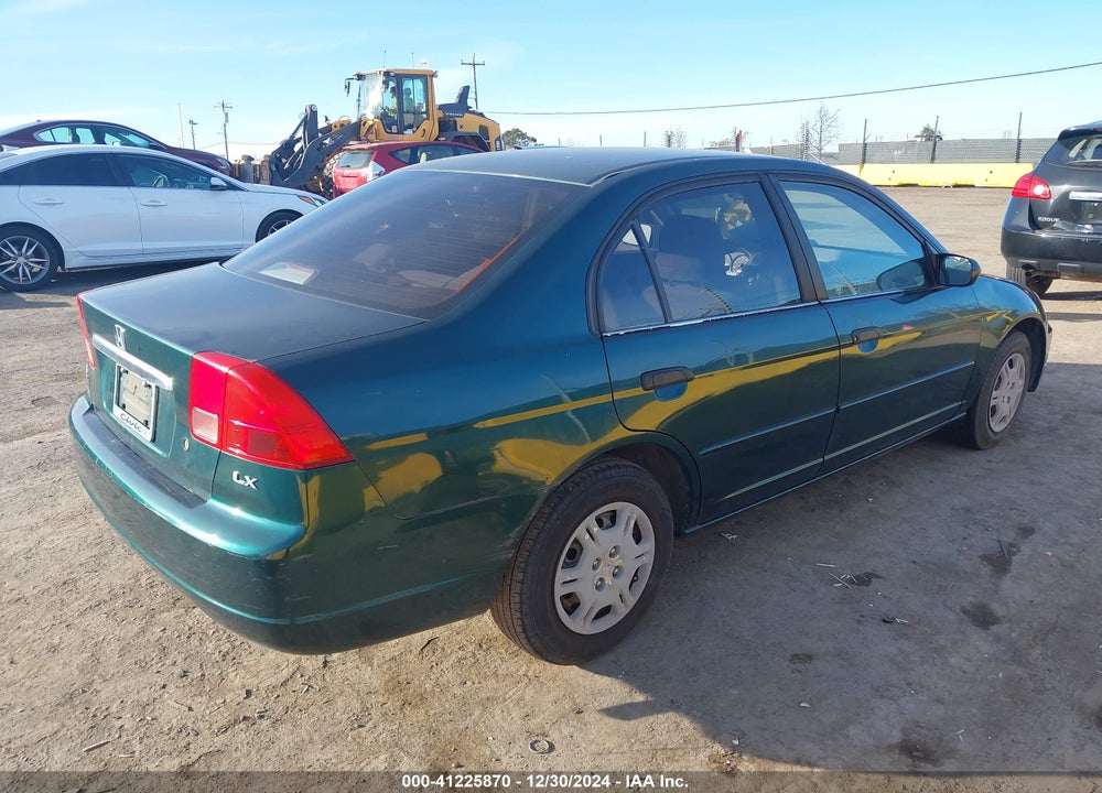 2001 HONDA CIVIC LX VIN: JHMES16581S001698