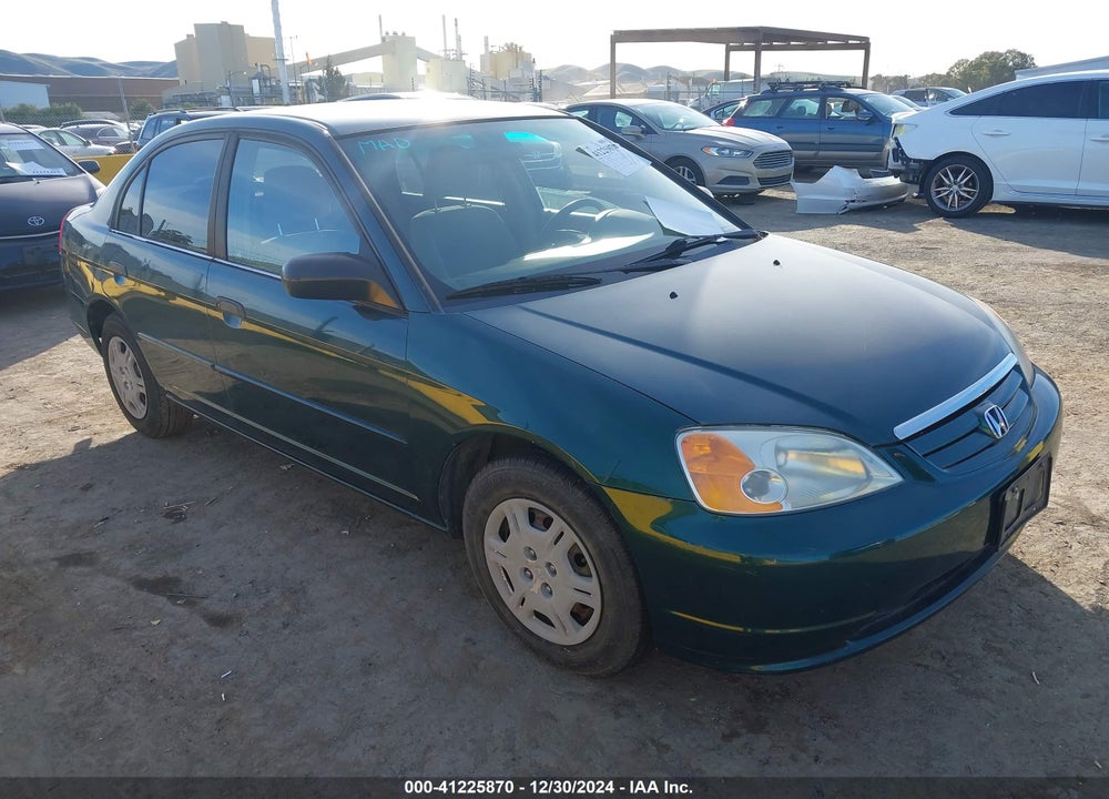 2001 HONDA CIVIC LX VIN: JHMES16581S001698