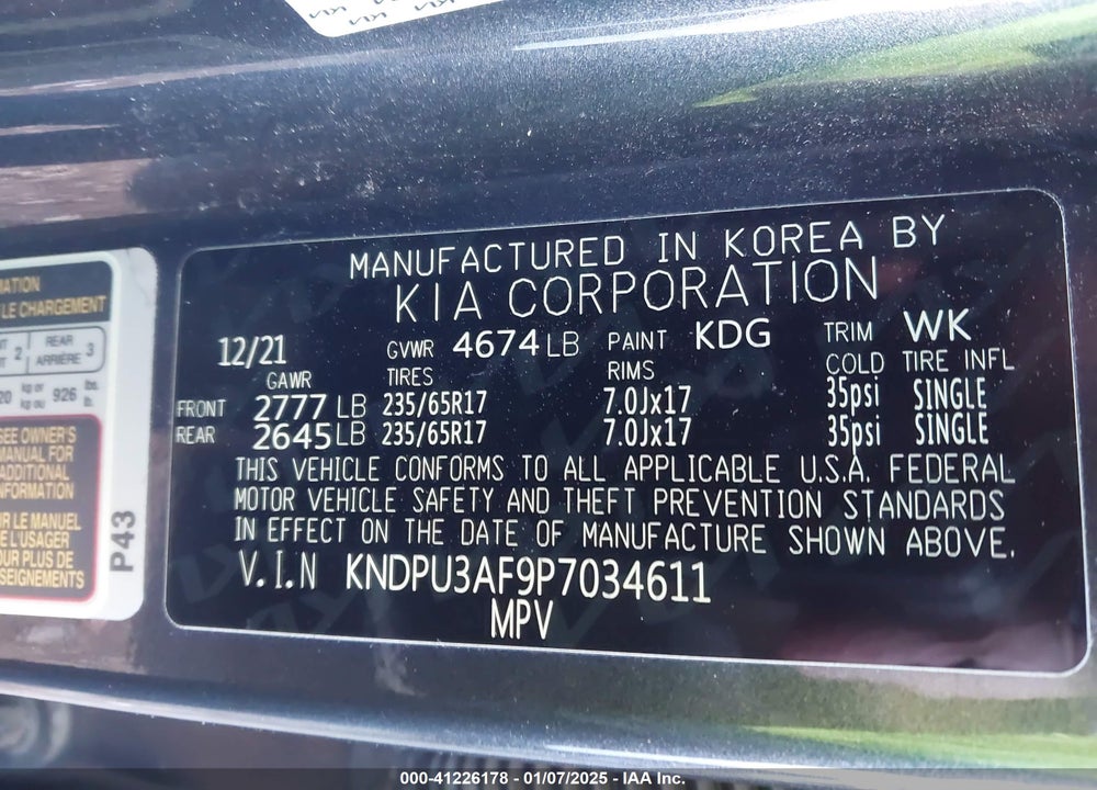 2023 KIA SPORTAGE LX VIN: KNDPU3AF9P7034611