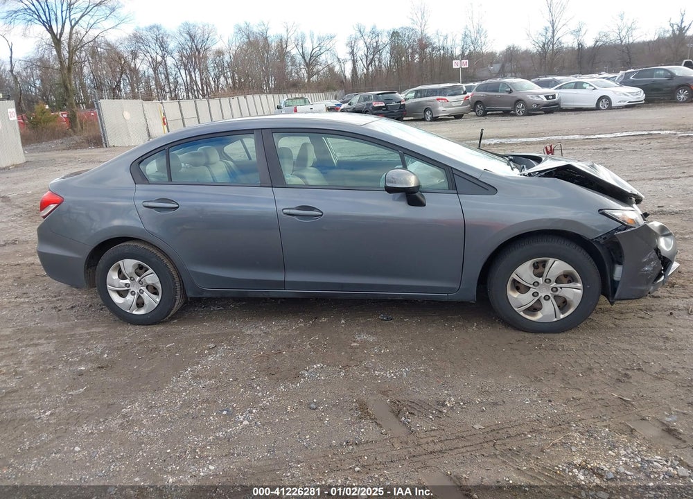 2013 HONDA CIVIC LX VIN: 19XFB2F54DE225988