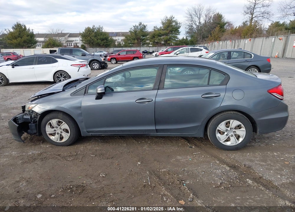 2013 HONDA CIVIC LX VIN: 19XFB2F54DE225988