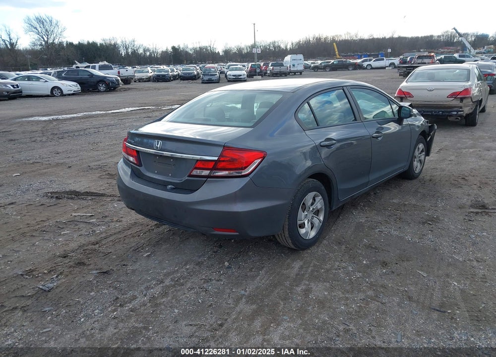 2013 HONDA CIVIC LX VIN: 19XFB2F54DE225988