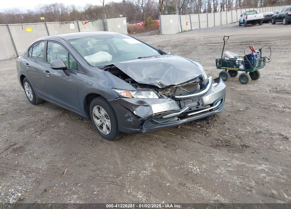 2013 HONDA CIVIC LX VIN: 19XFB2F54DE225988