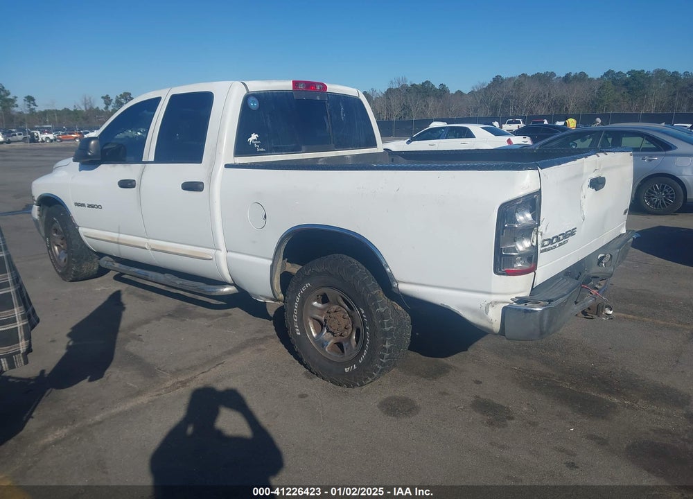 2003 DODGE RAM 2500 SLT/LARAMIE/ST VIN: 3D7KA28C13G844084