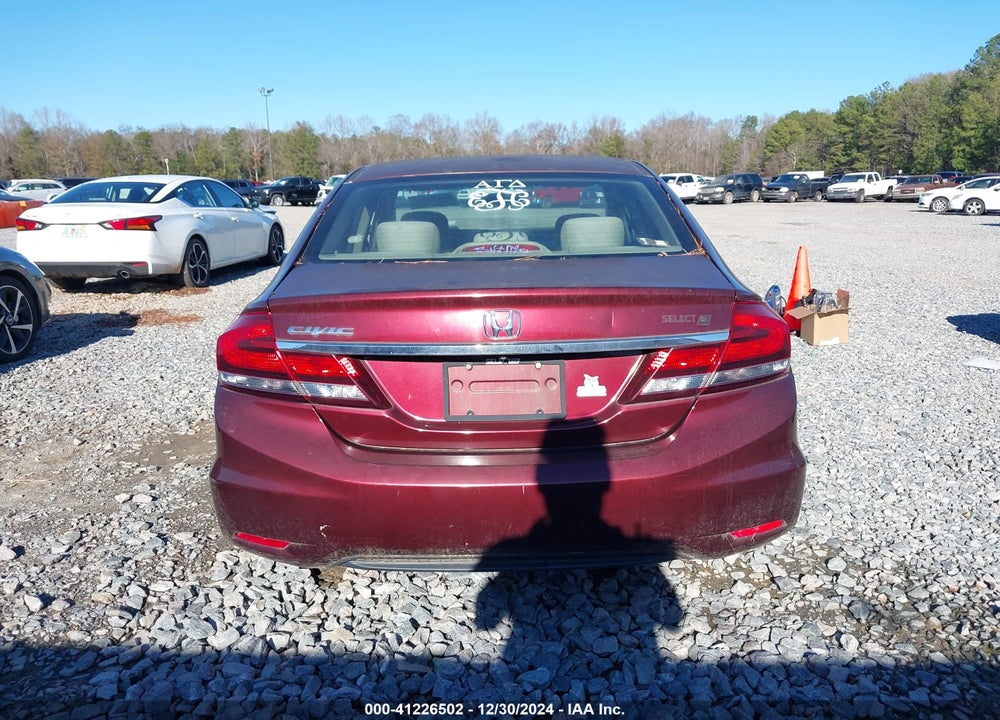 2013 HONDA CIVIC LX VIN: 19XFB2F52DE029158
