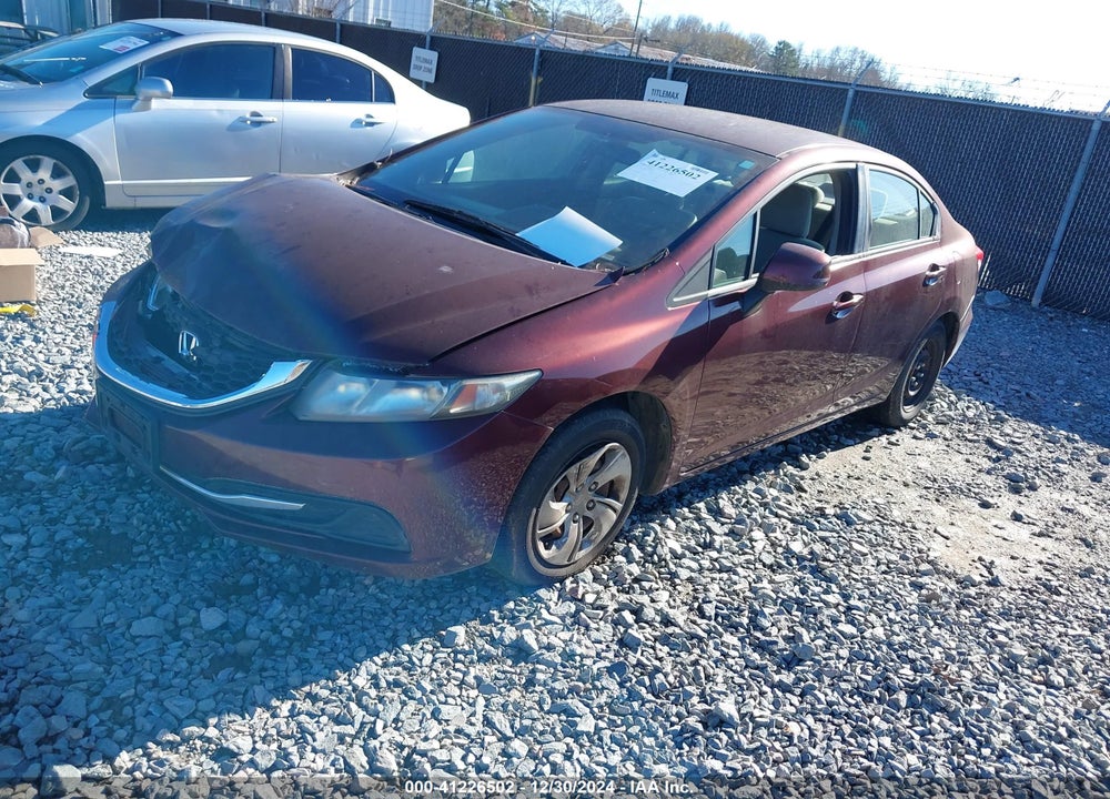 2013 HONDA CIVIC LX VIN: 19XFB2F52DE029158