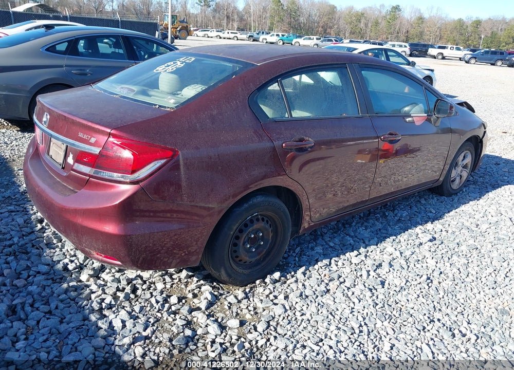 2013 HONDA CIVIC LX VIN: 19XFB2F52DE029158