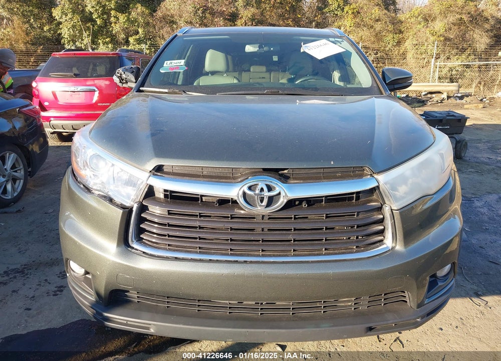 2016 TOYOTA HIGHLANDER XLE V6 VIN: 5TDKKRFH0GS166546