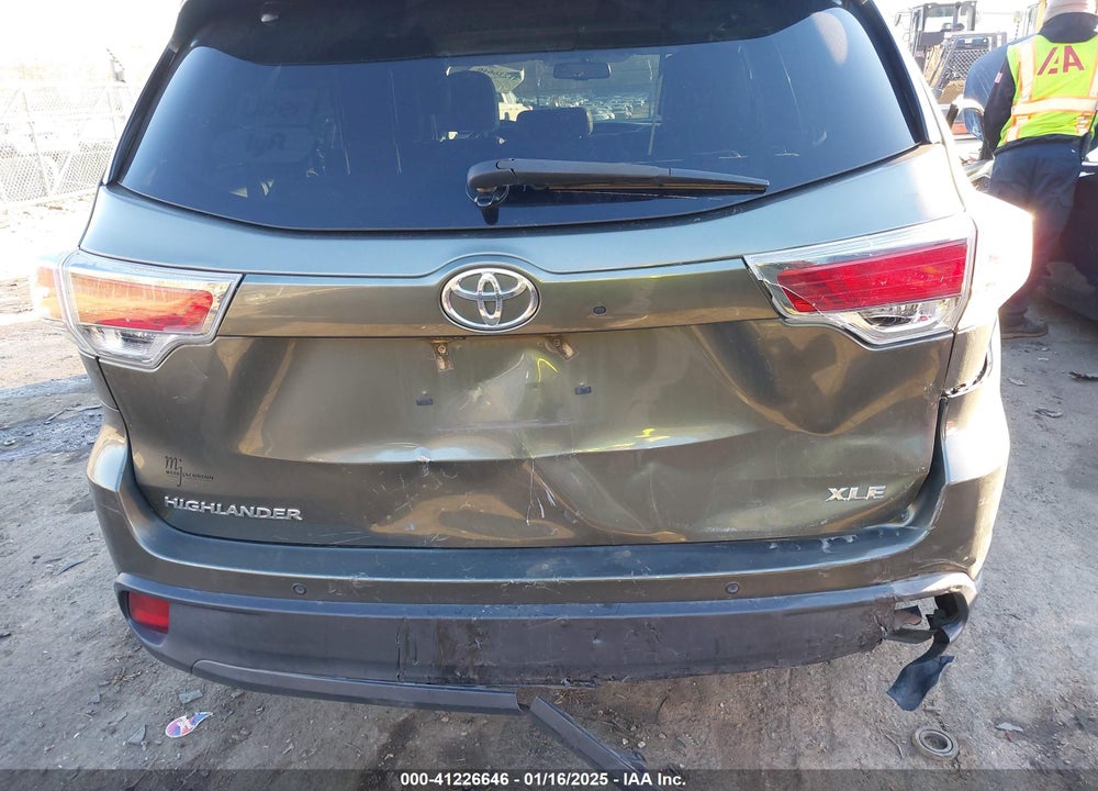 2016 TOYOTA HIGHLANDER XLE V6 VIN: 5TDKKRFH0GS166546