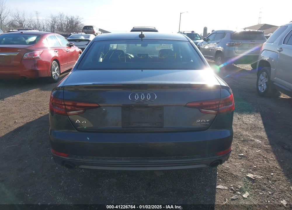 2018 AUDI A4 2.0T TECH PREMIUM VIN: WAUENAF43JN000938