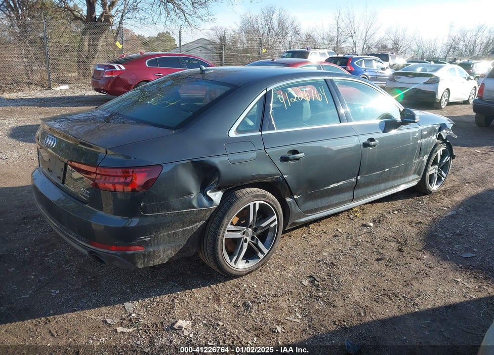 2018 AUDI A4 2.0T TECH PREMIUM VIN: WAUENAF43JN000938