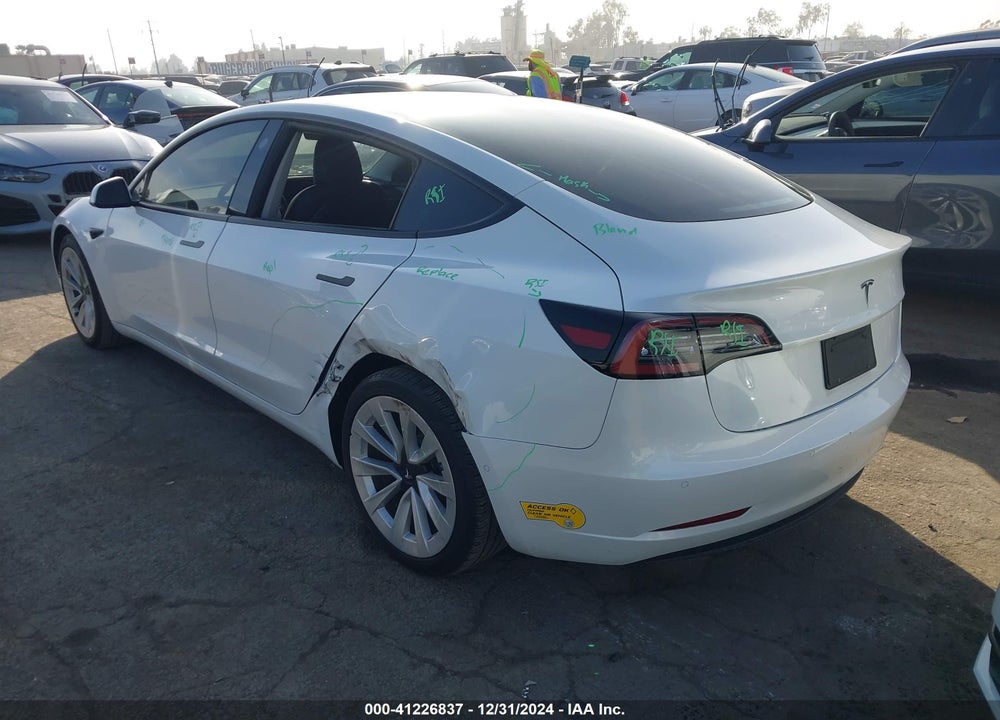 2021 TESLA MODEL 3 STANDARD RANGE PLUS REAR-WHEEL DRIVE VIN: 5YJ3E1EA7MF017939