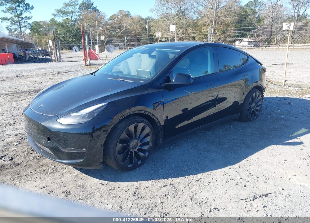 2022 TESLA MODEL Y PERFORMANCE DUAL MOTOR ALL-WHEEL DRIVE VIN: 7SAYGDEF3NF464527