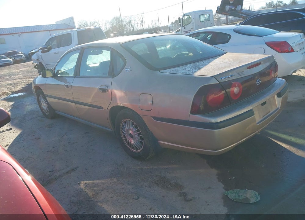 2000 CHEVROLET IMPALA VIN: 2G1WF52KXY9257293