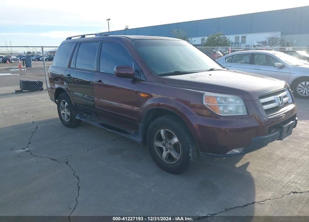 2007 HONDA PILOT EX-L VIN: 5FNYF18787B017343