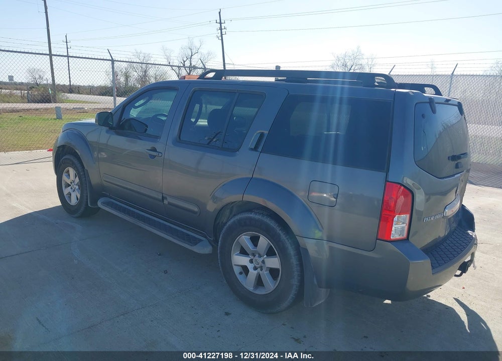 2008 NISSAN PATHFINDER SE VIN: 5N1AR18U48C665562