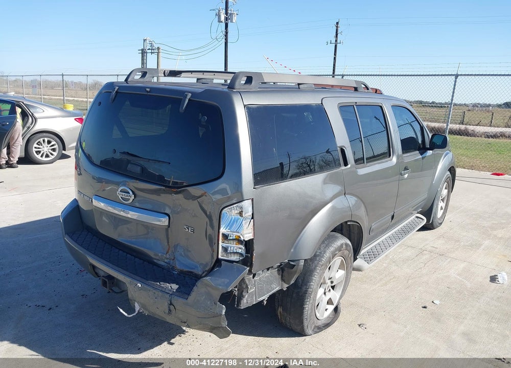 2008 NISSAN PATHFINDER SE VIN: 5N1AR18U48C665562