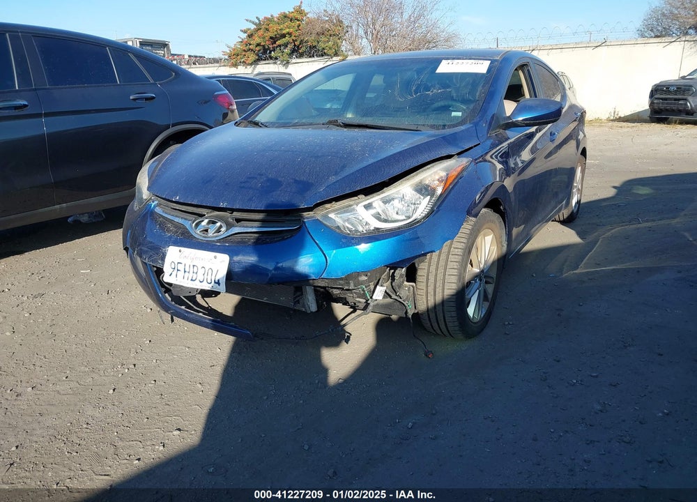2016 HYUNDAI ELANTRA SE VIN: 5NPDH4AE2GH703852